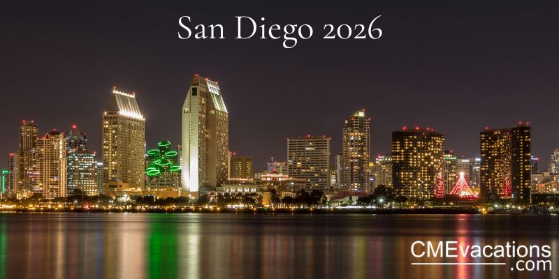 San Diego harbor skyline evening-lights waterfront 2026
