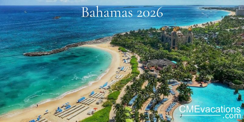 Bahamas Atlantis Resort aerial view turquoise waters 2026