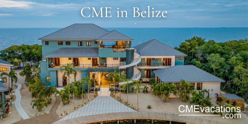 Belize oceanfront resort with modern villas and lush greenery